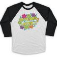 Cartoons Retro 18 Years Later Groovy Pop Art Nostalgia Premium Tri-Blend Baseball Raglan Shirt