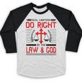 Christian Lawyer Attorney Law Student Graduation Exam Baseball Raglan Shirt