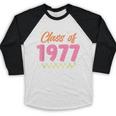 Class Of 1977 School Graduation Meetup Reunion Baseball Raglan Shirt