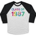 Class Of 1987 School Reunion College Highschool Graduation Baseball Raglan Shirt