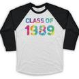 Class Of 1989 School Reunion College Highschool Graduation Baseball Raglan Shirt