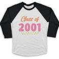 Class Of 2001 Meetup School Graduation Reunion Baseball Raglan Shirt