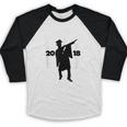 Class Of 2018 Dabbing Graduations Shirt-High School Grad Tee Baseball Raglan Shirt