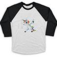 Class Of 2018 Dabbing Unicorn Graduation Shirt Baseball Raglan Shirt