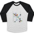 Class Of 2018 Graduation Dabbing Unicorn Baseball Raglan Shirt