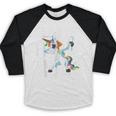 Class Of 2018 Graduation Dabbing Unicorn Shirt Baseball Raglan Shirt