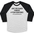 Class Of 2019 4 Year Sentence Graduation High School Baseball Raglan Shirt