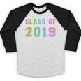 Class Of 2019 High School Graduation Date Graduate Baseball Raglan Shirt