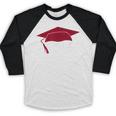 Class Of 2021 Burgundy Regalia Graduation Baseball Raglan Shirt