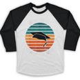 Class Of 2021 Done Senior Graduation Retro Sunset Baseball Raglan Shirt