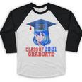 Class Of 2021 Graduate Kawaii Anime Girl School Graduation Baseball Raglan Shirt
