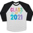 Class Of 2021 Graduation Grow With Me Baseball Raglan Shirt