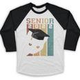 Class Of 2022 Graduation Cat Seniors Grad Baseball Raglan Shirt
