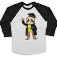 Class Of 2022 Sloth Graduation Masters College High School Baseball Raglan Shirt