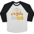 Class Of 2023 School Graduation Vintage Retro Class Of 2023 Baseball Raglan Shirt