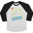 Class Of 2023 Seniors 23 Crew Senior Graduation Idea Baseball Raglan Shirt