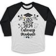 Class Of 2024 Culinary Graduate Culinary Chef Graduation Baseball Raglan Shirt