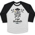Class Of 2024 Law Graduation 2024 JD Degree Law Graduate Baseball Raglan Shirt