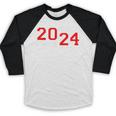 Class Of 2024 Senior Year Boys Girls School Graduation Baseball Raglan Shirt