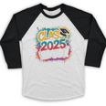 Class Of 2025 We Out Graffiti Graduation 2025 Baseball Raglan Shirt