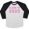 Class Of 2025 High School Graduation Date GraduateShirt Baseball Raglan Shirt