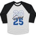 Class Of 2025 Senior Graduation 2025 Blue Baseball Raglan Shirt