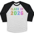 Class Of 2026 High School Graduation Date GraduateShirt Baseball Raglan Shirt