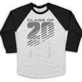 Class Of 2026 High School Senior Graduation Grey Sport Style Baseball Raglan Shirt