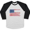 Class Of 2026 Senior Back To School American Flag Graduation Baseball Raglan Shirt