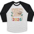 Class Of 2026 Senior Twelve Years Later Sloth Graduation Baseball Raglan Shirt