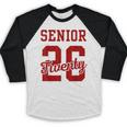 Class Of 2026 Senior 2026 Senior Twenty 26 Graduation Men Baseball Raglan Shirt