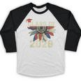 Class Of 2028 High School Graduation Senior 2028 Baseball Raglan Shirt