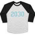 Class Of 2030 Graduation T-Shirt Baseball Raglan Shirt