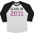 Class Of 2031 Graduation T-Shirt Baseball Raglan Shirt