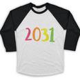 Class Of 2031 Kindergarten Graduation Back To School T-Shirt Baseball Raglan Shirt