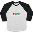 Class Of 2032 Kindergarten Back To School Graduation Baseball Raglan Shirt