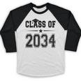 Class Of 2034 Shirt Graduation Baseball Raglan Shirt