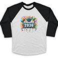 Class Of 2036 Graduation School Vintage Senior 2036 Baseball Raglan Shirt