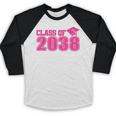 Class Of 2038 Pink Girls Growing Up School Memory Graduation Baseball Raglan Shirt
