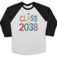 Class Of 2038 Pre K Graduate Preschool Graduation Baseball Raglan Shirt