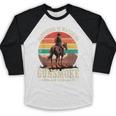 Classic Western Nostalgia Cowboy Sunset Baseball Raglan Shirt