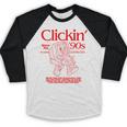 Clickin' Since The 90s Retro Computer Nostalgia Baseball Raglan Shirt