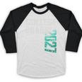 College Grad Class Of 2027 Graduation Baseball Raglan Shirt