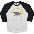 College Masters Degree Graduation Three Degrees Hotter Baseball Raglan Shirt