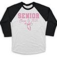 Coquette Senior 2026 Class Of 2026 Pink Bow Graduation 2026 Baseball Raglan Shirt