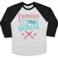 Cosmetology Graduation Tee I Survived Cosmetology School Baseball Raglan Shirt