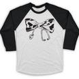 Cow Print Bow And Stethoscope Nurse RN Graduation Coquette Baseball Raglan Shirt