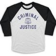 Criminal Justice Major College Graduate Graduation Baseball Raglan Shirt