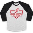 Cross Country Senior Night Senior 2025 Graduation Party 7 Baseball Raglan Shirt