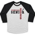 Cross Country Senior Night XC Senior 2026 Graduation 90 Baseball Raglan Shirt